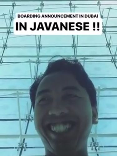 Pengumuman Berbahasa Jawa di Bandara Dubai, Begini Ceritanya