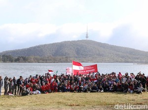 Meriahnya Agustusan WNI Canberra di Danau Burley Griffin
