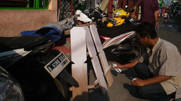 Suasana rumah duka di Palmerah