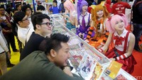 Hari pertama Popcon Asia 2017 sudah dipadati pengunjung sedari pagi.