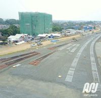 Rel MRT Jakarta Mulai Dipasang