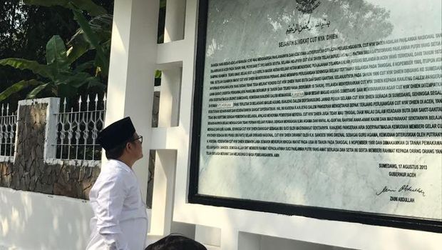 Ketum PKB Muhaimin Iskandar berziarah ke makam Cut Nyak Dien