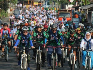 Menpora Ikut Gowes Pesona Nusantara di Lebak