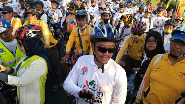 Menpora Ramaikan Gowes Pesona Nusantara di Pondok Pinang