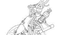 Pada pilihan suspensi depan lainnya, fungsinya akan sama seperti menggunakan satu shock dan wishbone rendah dengan bagian vertical yang mengalir turun dari tabung kepala ke bagian belakang roda, dan tersambung dari alas bagian ke hub depan (front hub) untuk mengganti fungsi garpu pada kendaraan bermotor. Foto: dok. autoevolution