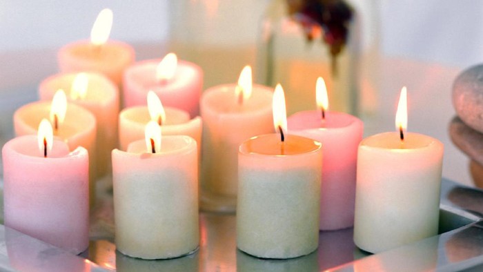 ilustrasi lilin aromaterapi
