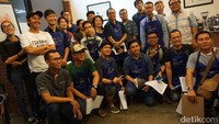 Ini dia peserta sesi kedua yang ikut dalam acara Basic Coffee Roasting yang diadakan oleh detikFood bersama dengan Anomali.  (Foto: detikFood)