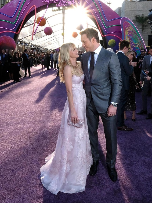 10. Kendati berpisah, Chris dan Anna berjanji tetap menjalin hubungan baik demi anak mereka.  (Foto: Getty Images)