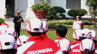 Jokowi ingin Indonesia menjadi juara umum pesta olahraga dua tahunan di Asia Tenggara itu. Pool/INASGOC.
