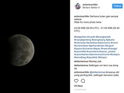 Keindahan Gerhana Bulan Parsial Hiasi Instagram