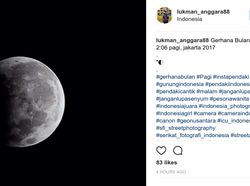 Keindahan Gerhana Bulan Parsial Hiasi Instagram