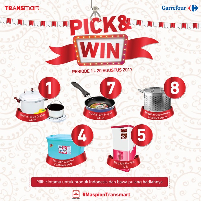 Menangkan Hadiah di Hari Kemerdekaan RI di Transmart Carrefour