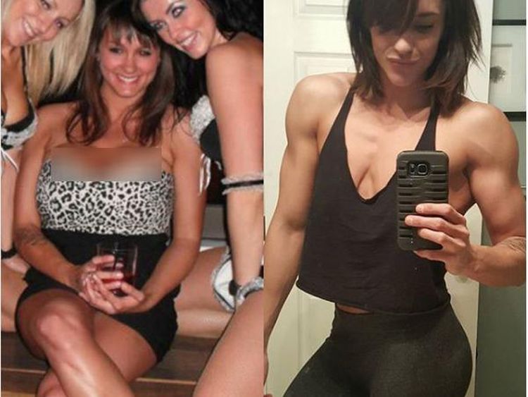 Foto Transformasi Mengecilkan Payudara Hanya dengan Olahraga