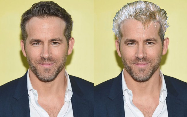 Oh no! Ryan Reynolds tampangnya jadi jadul dengan rambut ala 80-an.