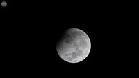 Gerhana bulan sebagian di langit NTT berdasarkan pengamatan BMKG. (Foto: dok. BMKG)