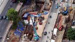 Foto : Pembangunan MRT Dukuh Atas Terus Digenjot