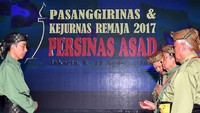 Acara ini juga merupakan Peresmian Pembukaan Pasanggiri Nasional Tingkat Remaja Perguruan Pencak Silat Nasional (Persinas) ASAD tahun 2017. (Foto: Rusman/Biro Pers Setpres)