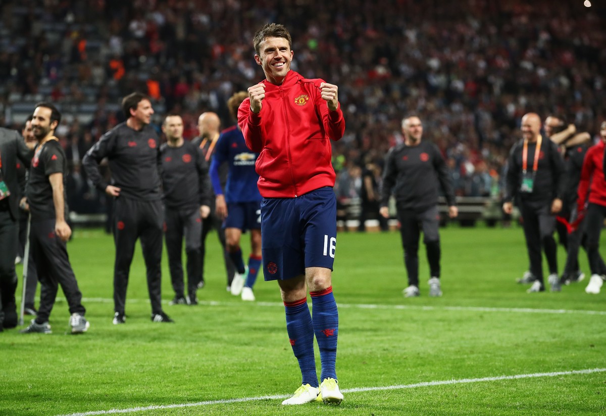 Michael Carrick belum pernah memenangi Piala Super Eropa. Foto: Julian Finney/Getty Images