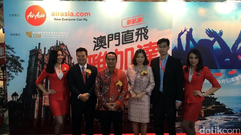AirAsia resmi membuka rute Jakarta-Makau (Aji Bagus/detikTravel) AirAsia resmi membuka rute Jakarta-Makau (Aji Bagus/detikTravel)