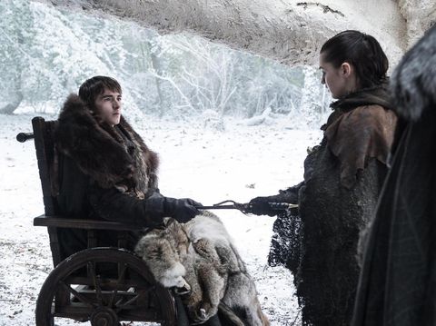 Bran Stark saat bertemu Arya Stark.