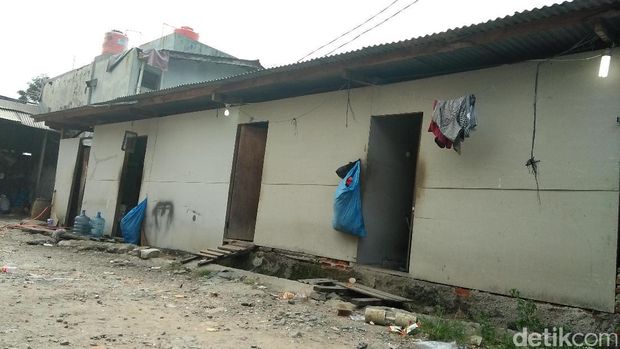 Pabrik garam di Tangerang yang digerebek polisi.