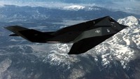 F-117A Nighthawk saat mengangkasa di Teluk Persia. (Getty Images)