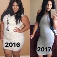 Wow tubuh wanita ini jadi seksi setelah berat badannya turun secara signifikan. Mengenakan rok mini pun kini ia menjadi percaya diri. Foto: Instagram