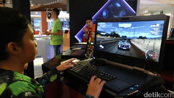 Sejumlah booth disiapkan Acer untuk memanjakan konsumen, yang dinamai Cool Experience Zone. Foto: detikINET/Yudhianto