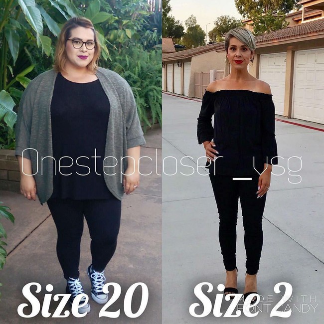 Wanita ini berhasil menurunkan berat badan hingga 40 kg. Foto: Instagram