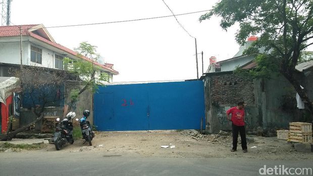 Pabrik garam di Tangerang yang digerebek polisi.