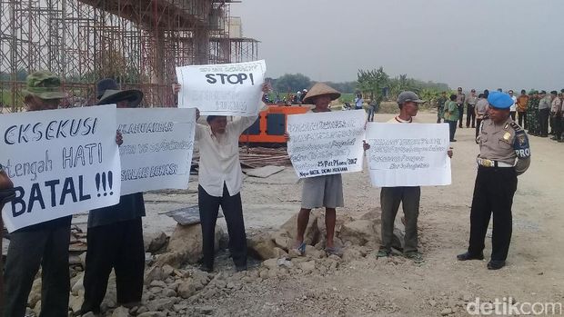 Penolakan eksekusi tanah untuk Tol Solo-Kertosono (Soker)/