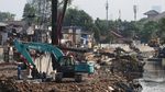 Pasca Digusur, Pinggir Sungai Bukit Duri Langsung Dibeton