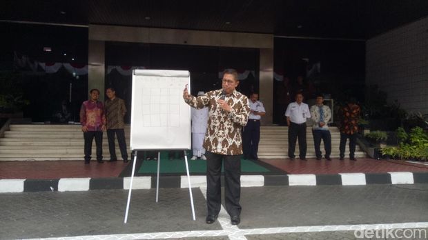 Menteri Agama Lukman Hakim Saifuddin dan para peserta Wisata Rumah Ibadah.