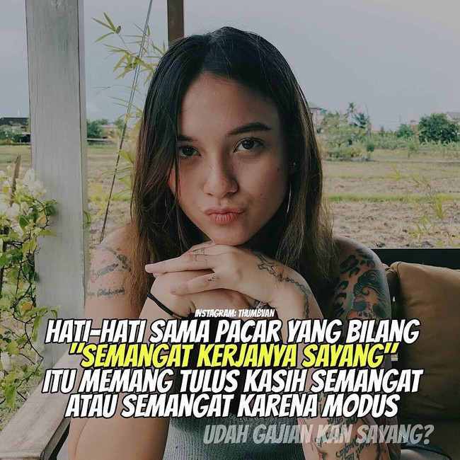 Meme gajian ini mungkin pernah dirasakan pria-pria yang punya pacar matre. Foto: Instagram
