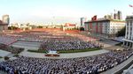 Foto : Ribuan Rakyat Korut Turun ke Jalan Dukung Sikap Pyongyang