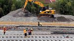 Foto : Siiiip, Rel MRT Telah Dipasang di Area Depo Lebak Bulus