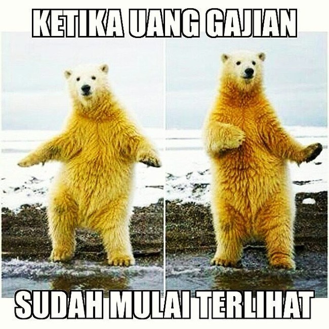 Meme gajian ini pasti Anda rasakan setiap bulannya. Foto: Instagram