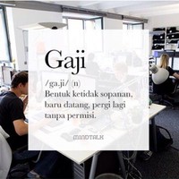 Ini pengertian dari gaji yang sebenarnya. Hanya sekadar lewat. Foto: Instagram