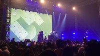Padahal mereka sebelumnya mengatakan akan membuka penampilannya dengan lagu ‘Cake by the Ocean’. Foto: Dyah Paramita Saraswati/detikHOT