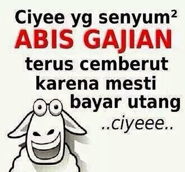  Hari gajian memang sering dihiasi dengan beragam emosi. Foto: Instagram