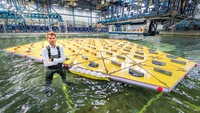 Pulau buatan ini bisa dirakit oleh beberapa orang saja. Terdiri dari 87 bagian yang tinggal digabungkan. Istimewa/inhabitat.com