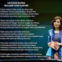 Belajar dari Kartini. Kartini begitu merindukan kemerdekaan dan kesetaraan, mimpi istimewa yang dirindukan perempuan dari segala bangsa. Foto: Dok. Mata Najwa