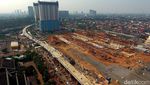 Foto : Pembangunan Depo MRT Lebak Bulus Capai 56%