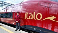 AGV Italo di Italia dengan kecepatan 360 km/jam. Salah satu rutenya adalah dari Roma ke Napoli. (Chinadaily)