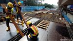 Foto : Pembangunan Depo MRT Lebak Bulus Capai 56%