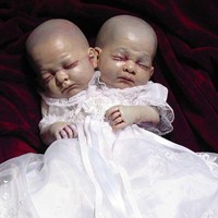 Tidak perlu dijelaskan lagi betapa seramnya boneka bayi dengan dua kepala ini. Foto: ist