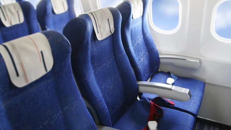 Ilustrasi bangku pesawat Airplane interior