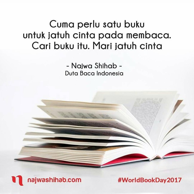 Cuma perlu satu buku untuk jatuh cinta pada membaca. Foto: Dok. Mata Najwa