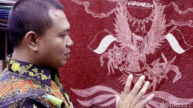 Batik Pekalongan Motif Burung Garuda - Contoh Motif Batik