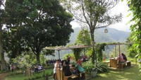 Terletak di bagian utara kota Bandung, Dago Pakar memiliki kafe dengan pemandangan indah. Namanya DPakar, di sini Anda bisa mencicip makanan dengan panorama pinggir tebing plus hamparan pohon pinus.Foto: Istimewa